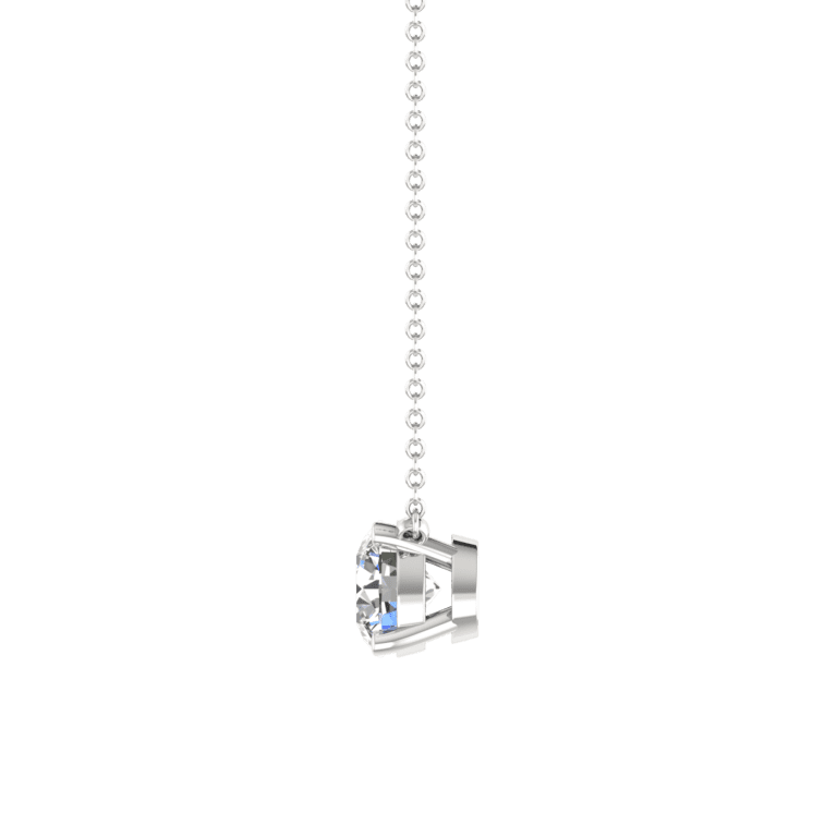 ELEGANT 4 PRONG BASKET SETTING NECKLACE