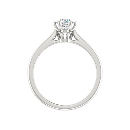 1 Carat Round Diamond Solitaire Ring – Elegant 6 Prong Setting for Timeless Beauty