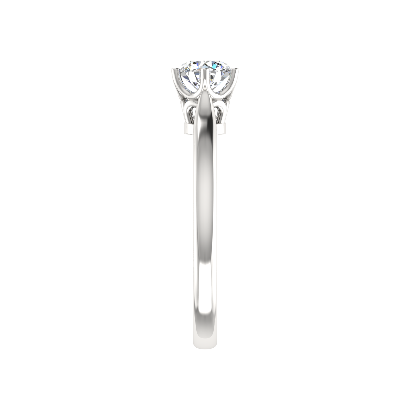 1 Carat Round Diamond Solitaire Ring – Elegant 6 Prong Setting for Timeless Beauty