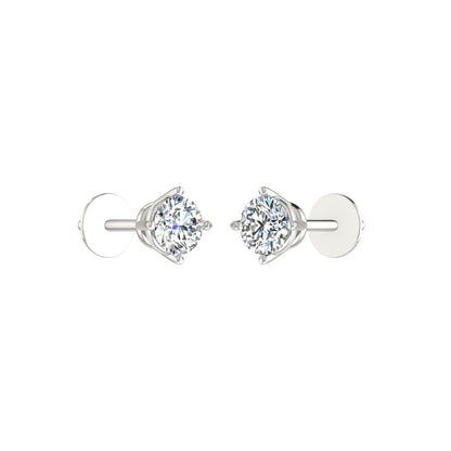 4 PRONG SETTING DIAMOND EARRING