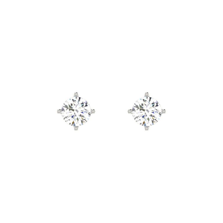 4 PRONG SETTING DIAMOND EARRING