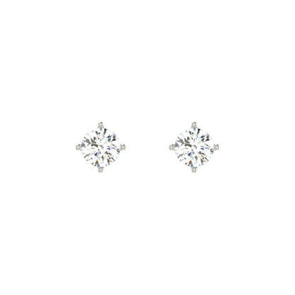 4 PRONG SETTING DIAMOND EARRING