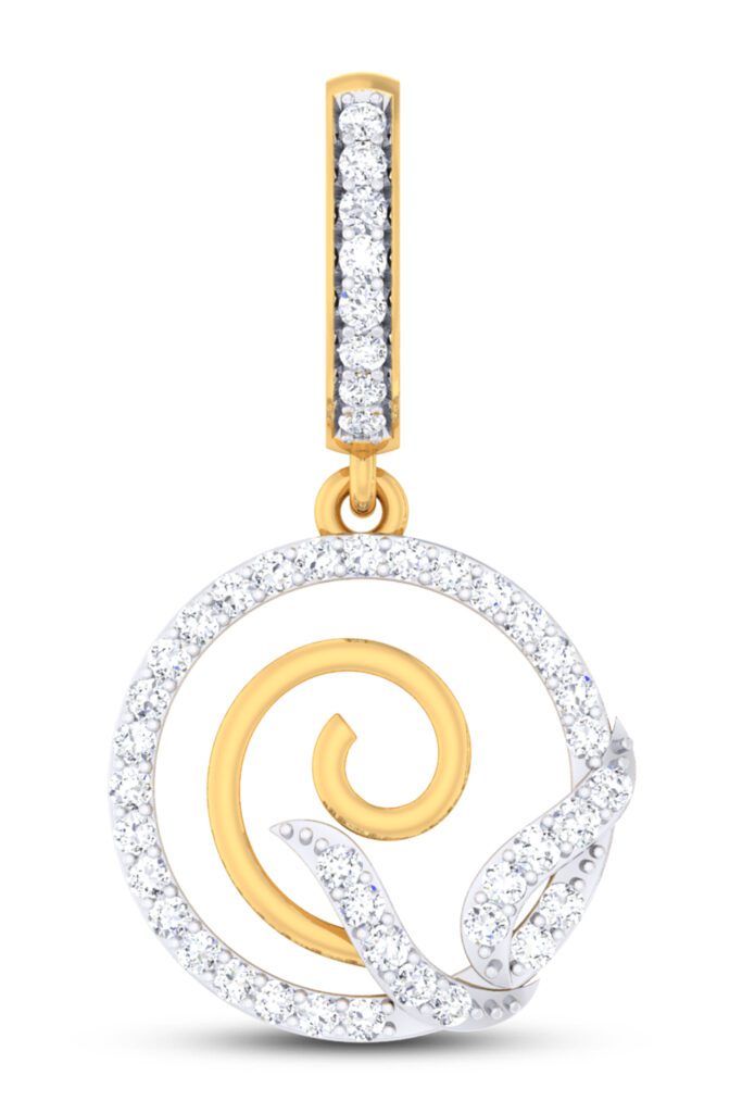 SCINTILLATINGER SWIRL DIAMOND PENDANT SET