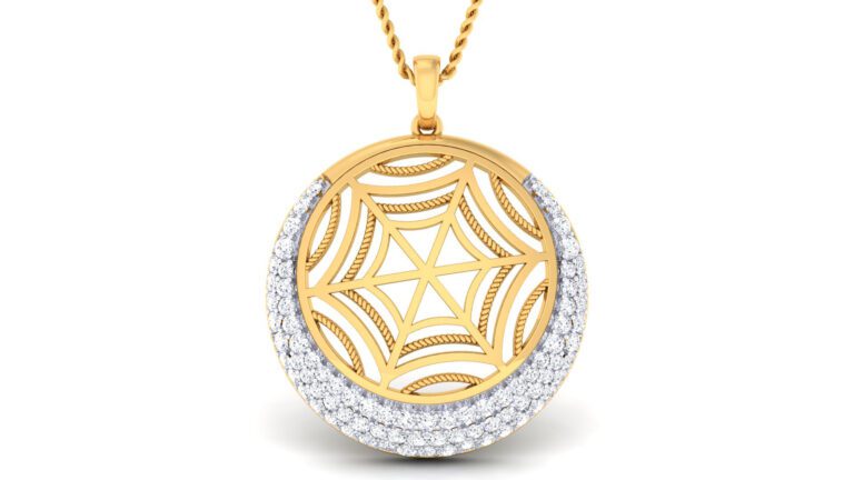 SPIDER WEB ROUND SHAPE PENDNAT SET