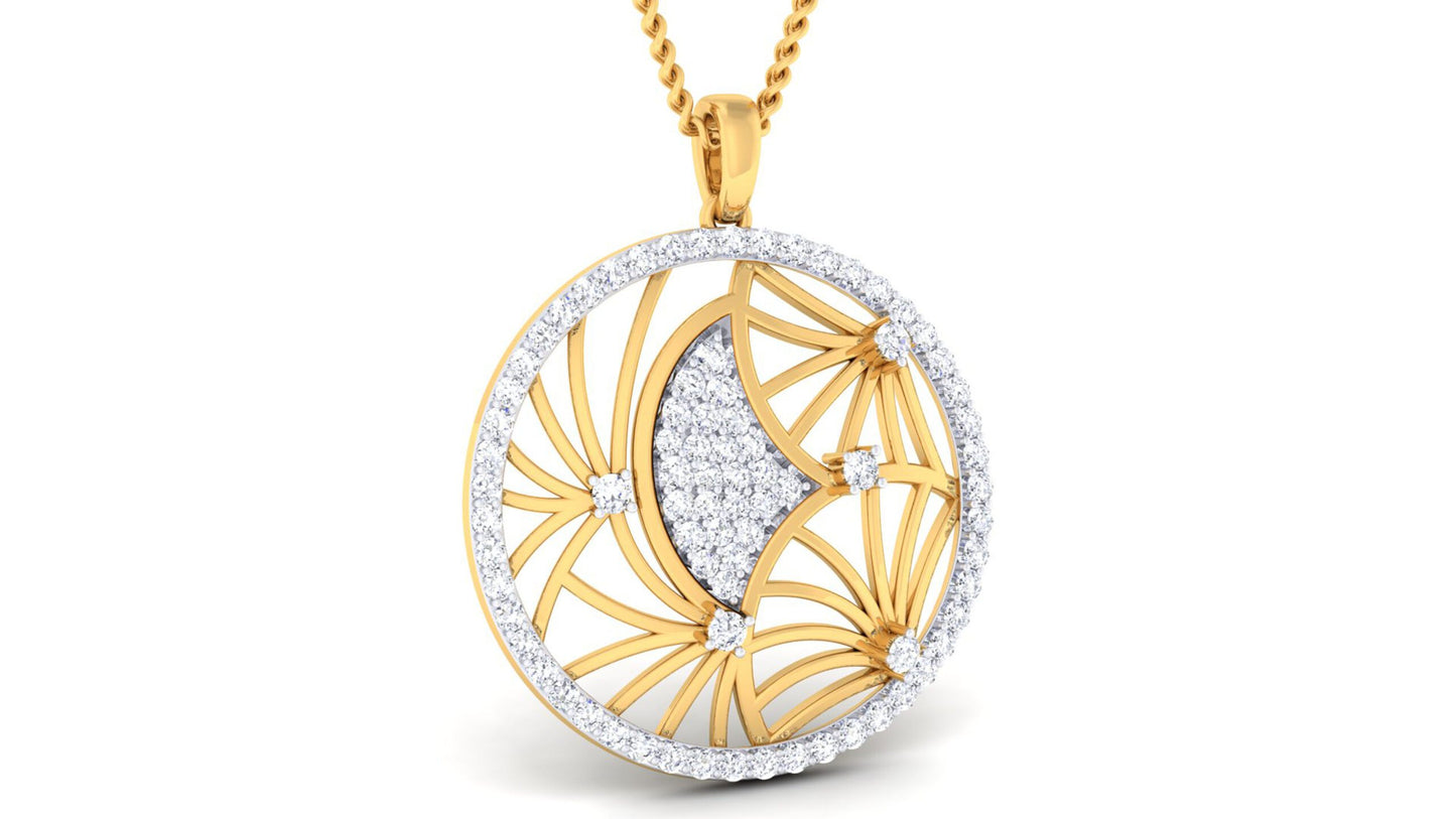 PENDANT SET WITH ELEGANT DIAMOND DESIGN