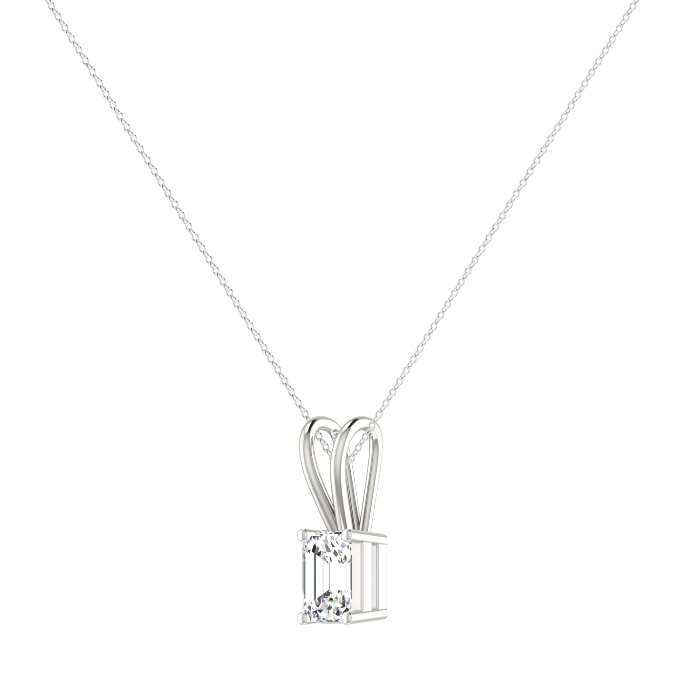 Charm Emerald Cut Diamond Pendant 100% Real 925 Sterling Silver Chocker  Wedding Pendants Necklace For Women Engagement Jewelry - Pendants -  AliExpress