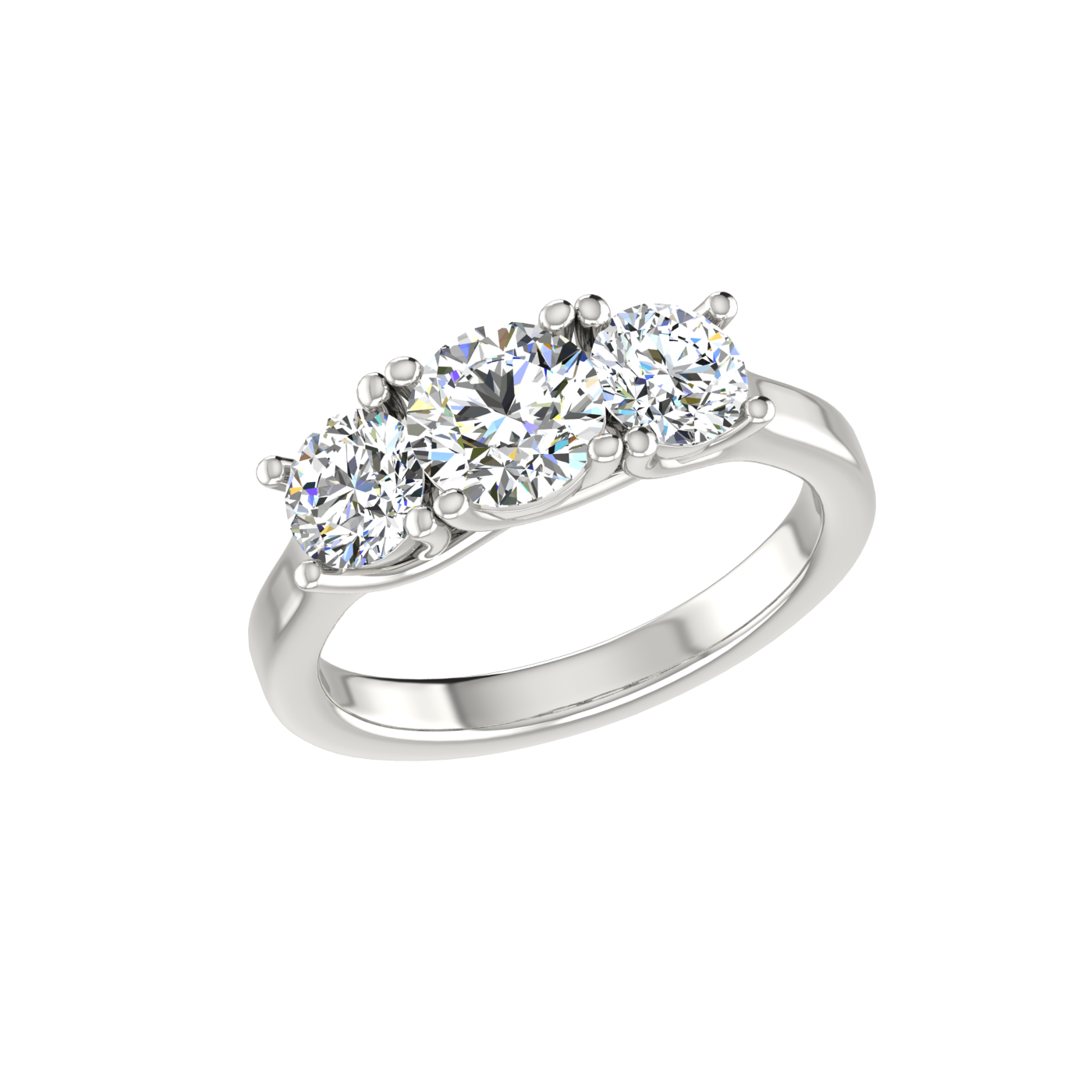 Terzetto Three-Stone Diamond Ring | Shane Co.